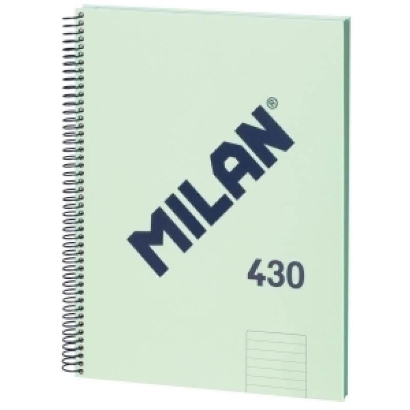 bloc-milan-430-serie-1918-tapa-extra-a4-80h-horizontal-95g-verde