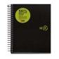 Bloc Miquelrius ECO PP Notebook 4 micro. tapa PP A5 120h 80g cuadriculada 5x5 negro