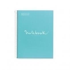 Bloc Miquelrius Emotions Notebook 1 Micro.Tapa Dura A4 80H 90G Cuadric.5X5 Azul Cielo