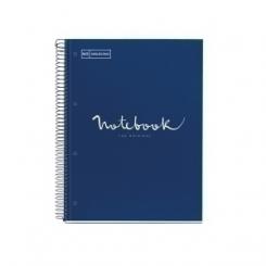 Bloc Miquelrius Emotions Notebook 1 Micro.Tapa Dura A4 80H 90G Cuadric.5X5 Marino