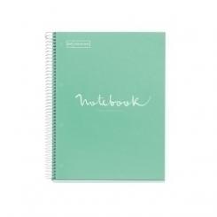 Bloc Miquelrius Emotions Notebook 1 Micro.Tapa Dura A4 80H 90G Cuadric.5X5 Menta