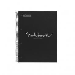 Bloc Miquelrius Emotions Notebook 1 Micro.Tapa Dura A4 80H 90G Cuadric.5X5 Negro