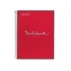Bloc Miquelrius Emotions Notebook 1 Micro.Tapa Dura A4 80H 90G Cuadric.5X5 Rojo