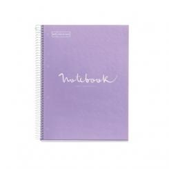Bloc Miquelrius Emotions Notebook 5 Micro.Tapa Dura A4 120H 90G Cuadric.5X5 Lavanda