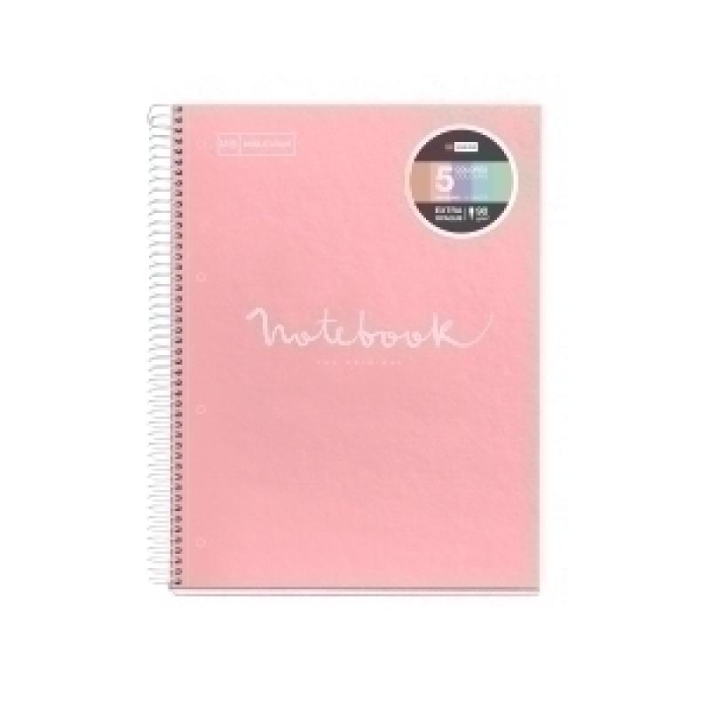 bloc-miquelrius-emotions-notebook-5-microtapa-dura-a4-120h-90g-cuadric5x5-rosa