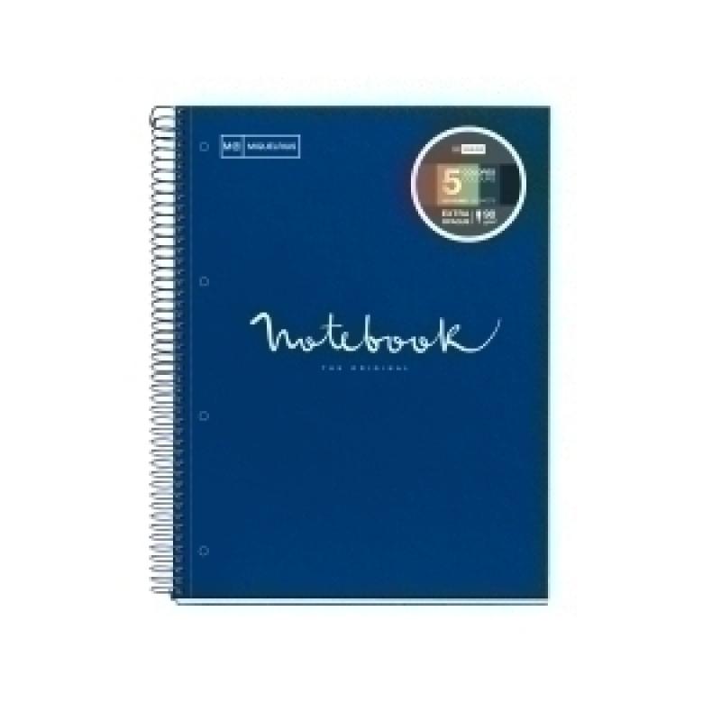 bloc-miquelrius-emotions-notebook-5-microtapa-dura-a4-120h-90g-horizontal-7mm-marino