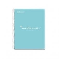 Bloc Miquelrius Emotions Notebook 8 Micro.Tapa Pp A4 160H 90G Cuadric.5X5 Azul Cielo