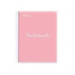 Bloc Miquelrius Emotions Notebook 8 Micro.Tapa Pp A4 160H 90G Cuadric.5X5 Rosa