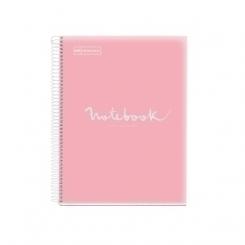 Bloc Miquelrius Emotions Notebook 8 Micro.Tapa Pp A5 160H 90G Cuadric.5X5 Rosa