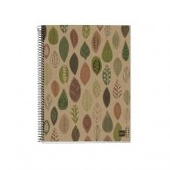 Bloc Miquelrius Notebook 4 Micro.Tapa Carton A4 120H Cuadric.5X5 Ecohojas Reciclado