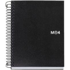 Bloc Miquelrius Notebook 4 Micro.Tapa Pp A6 140H Cuadric.5X5 Negro