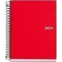 Bloc Miquelrius Notebook 4 Micro.Tapa Pp A6 140H Cuadric.5X5 Rojo
