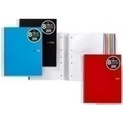 Bloc Miquelrius Notebook 8 Micro.Tapa Pp A4 200H Cuadric.5X5 Azul