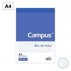 Bloc Notas Campus A4 80H 60G Microperforado Cuadriculado CN4