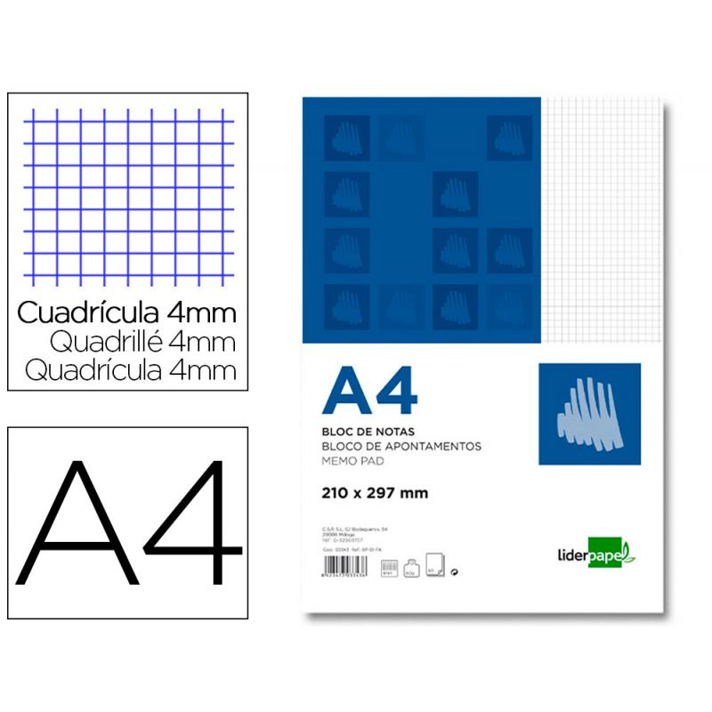 bloc-notas-liderpapel-cuadro-4mm-a4-80-hojas-60gr-m2-perforado