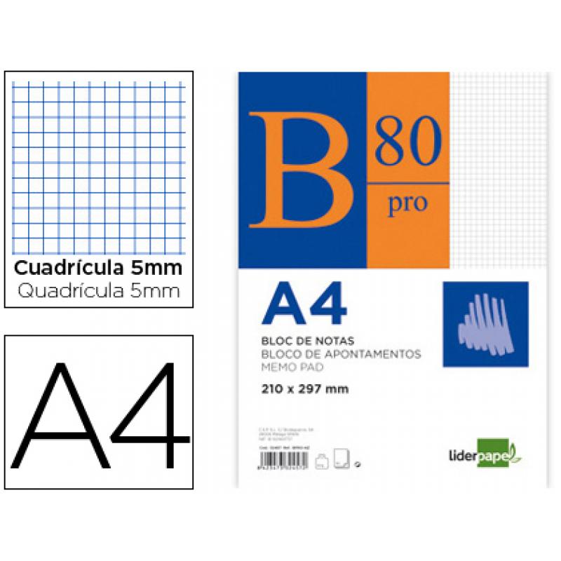 bloc-notas-liderpapel-cuadro-5mm-a4-80-hojas-60gr-m2-encolado