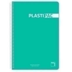 Bloc Pacsa Plastipac Tapa Pp Fº 80H Cuadric.4X4 90G Verde Claro