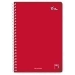 Bloc Pacsa Xtra Tapa Extra 4º 80H Pauta 2,5 60G. Rojo