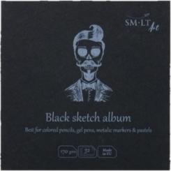 Bloc Para Boceto Smiltainis 14X14 32 Hojas 170 Gr. Negro
