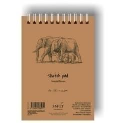 Bloc Para Bocetos Smiltainis Con Espiral Papel Kraft Habana Din A5 80 Hojas 135 Gr.
