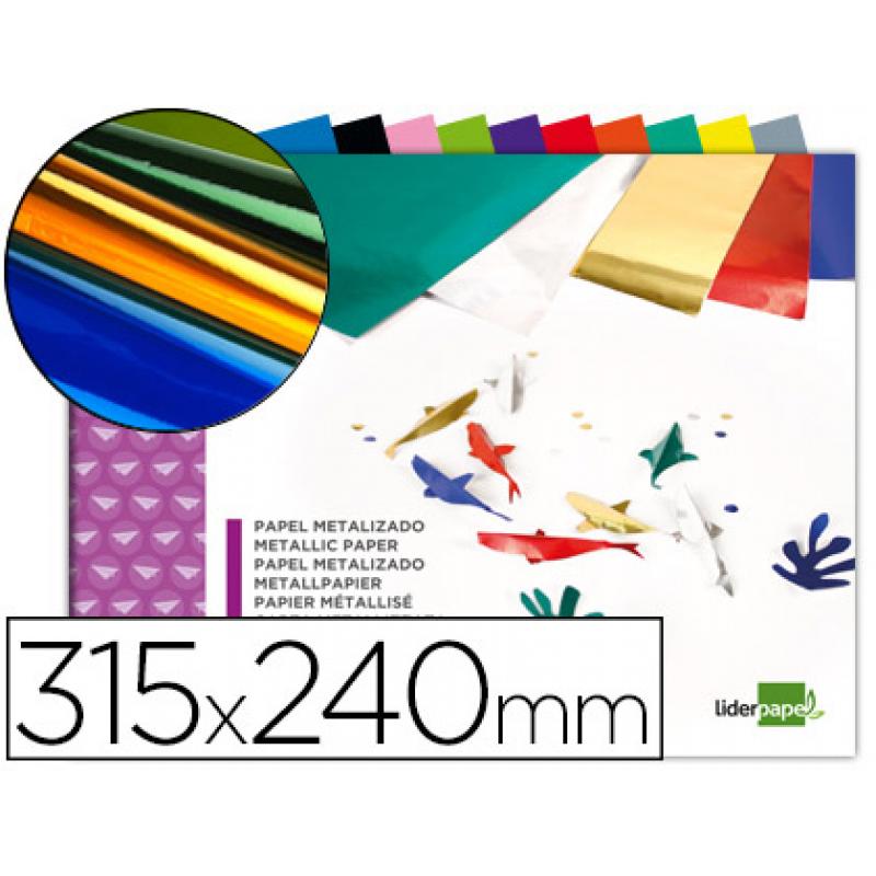bloc-trabajos-manuales-liderpapel-papel-metalizado-240x315-mm-10-hojas-colores-surtidos