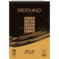 BLOCK Dibujo FABRIANO ESBOZO A3 100h