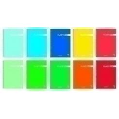 Block Pacsa Plastipac Tapa Pp A7 80H Cuadric.5X5 90G Surtido (10 Col.)