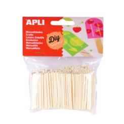 APLI B.Mini Palitos De Madera  500U