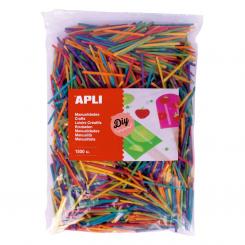APLI B.Mini Palitos De Madera Color 1500U