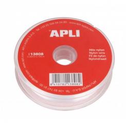 Bobina APLI De Cuerda Nylon 0,35mm. X 100M