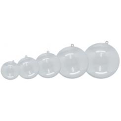 Bola De Plastico Cristal Niefenver 6 Cm Pack De 5 Unidades (Para Decorar Por Dentro Y Por Fuera)