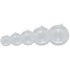 Bola De Plastico Cristal Niefenver 7 Cm Pack De 5 Unidades (Para Decorar Por Dentro Y Por Fuera)