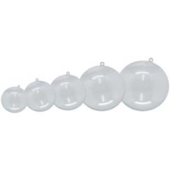 Bola De Plastico Cristal Niefenver 8 Cm Pack De 5 Unidades (Para Decorar Por Dentro Y Por Fuera)