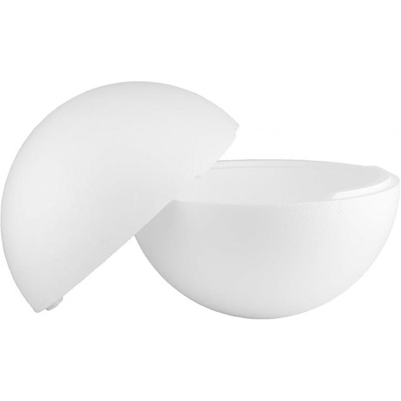 Bola Poliespan blaanca 30 cm en 2 mitades