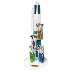 Boligrafo De  4 Colores BIC  Expositor De 48  12X  Bol. 4 Col. Fluor  12X  Bol. 4 Col. Medium  24X  Bol. 4 Col. Shine 100X 8373609 Bolig. Cristal Azul Sin Cargo
