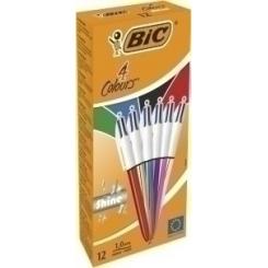 Boligrafo De 4 Colores BIC  Shine Surtido