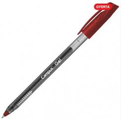Bolígrafo de tinta de gel CAMPUS, color rojo, trazo 0,7 mm.
