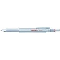 Boligrafo-Multifuncion Rotring 600 (3 F.) Plateado (Bol.Azul, Bol.Rojo Y Portam.)