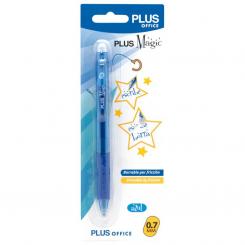 bolígrafo Plus Magic Click Azul / en blíster 1 ud