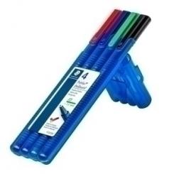 Boligrafo Staedtler  Triplus 437 Xb Estuche De 4 Colores Surtidos