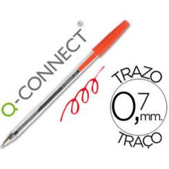 Boligrafo transparente Q-CONNECT verde medio kf01043