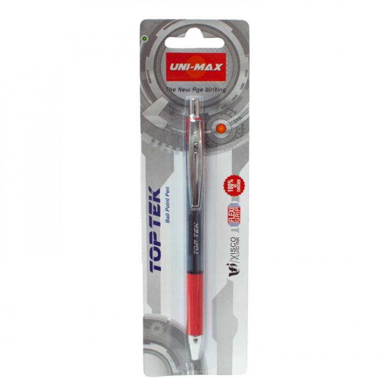 boligrafo-unimax-toptek-rojo-en-blister-1-ud
