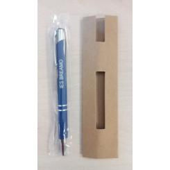 Bolígrafo Zromen Azul Serigrafiado con Funda