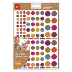 Bolsa APLI 624 Gomets Multicolor Nature Kraft 6H