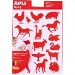 Bolsa APLI Gomets Animales Granja 12 H.