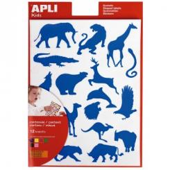 Bolsa APLI Gomets Animales Selva. 12 H.