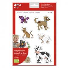 Bolsa APLI Gomets Maxi Animales 2H.  A4 Rem