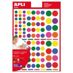 Bolsa APLI Gomets Multicolor Redondo 6H Rem