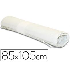 Bolsa Basura Industrial Blanca 85X105cm Galga 110 Rollo De 10 Unidades
