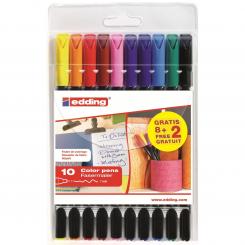 Bolsa C/8+2 S/C Rotulador EDDING 1200 colores surtidos